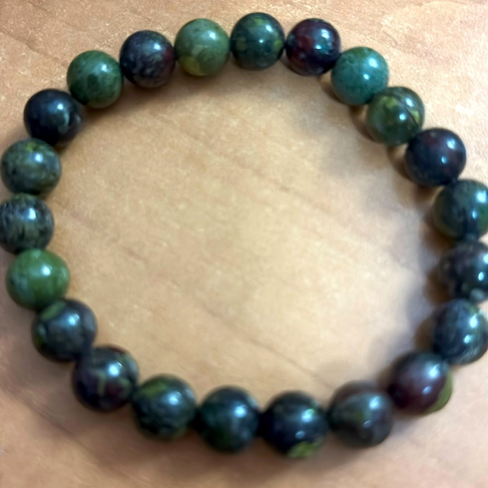 0189B Dragon Blood Stone Bracelet 8mm